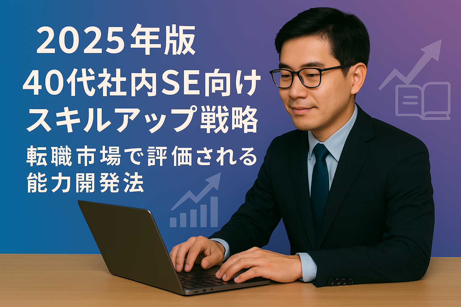 40代社内SEのスキルアップ戦略と学習イメージ図